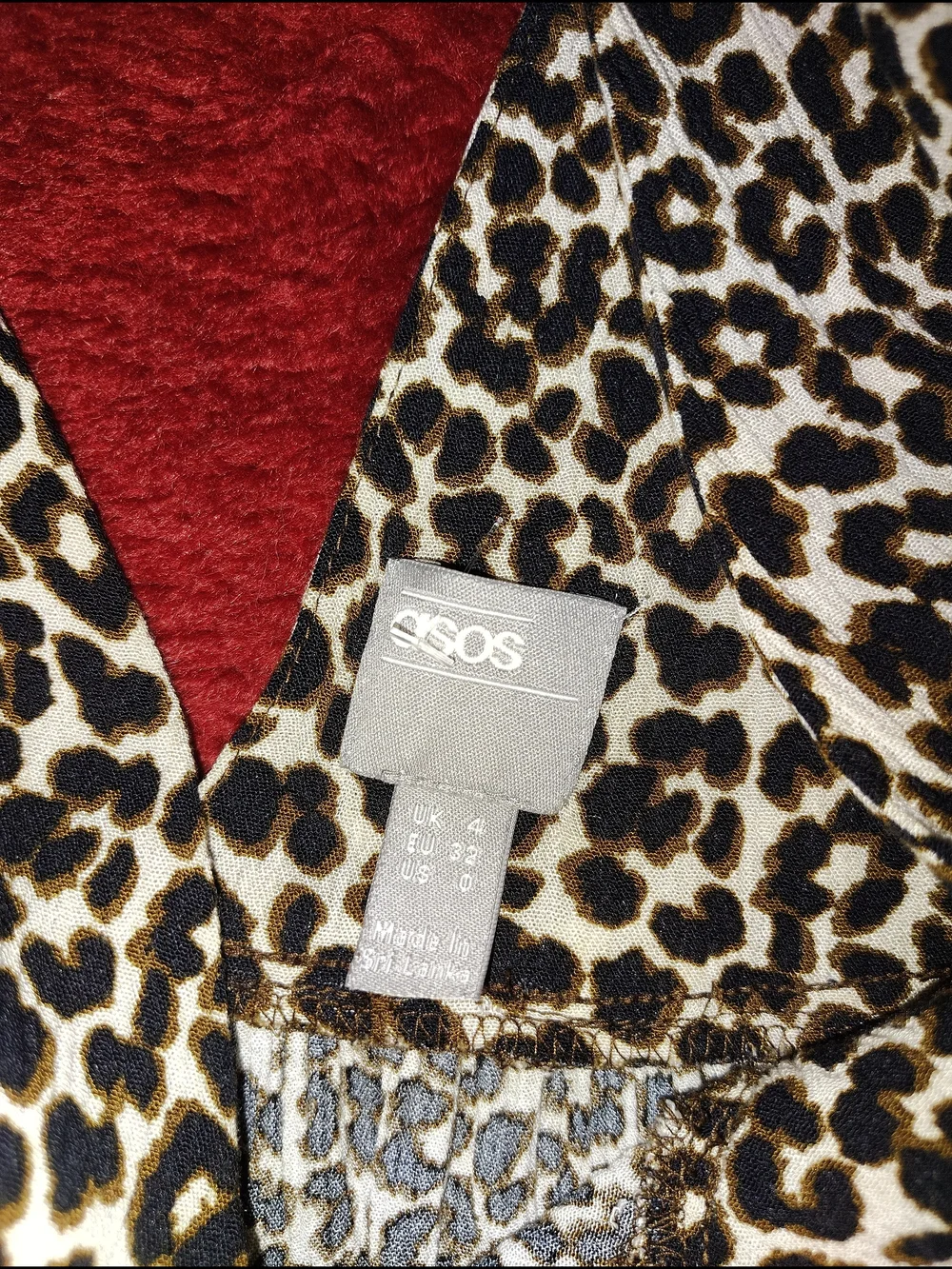 ASOS Leopard Print Midi Dress Sz 0